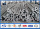 9M 10M Electric Distribution Galvanized Steel Pole tapered steel tube 10 KV ~ 550 KV